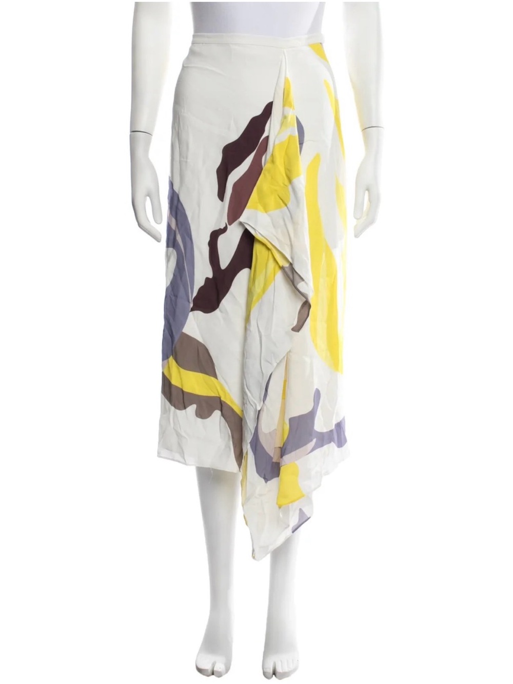Designer Tibi - Asymmetrical Skirt with Ant Farm Print